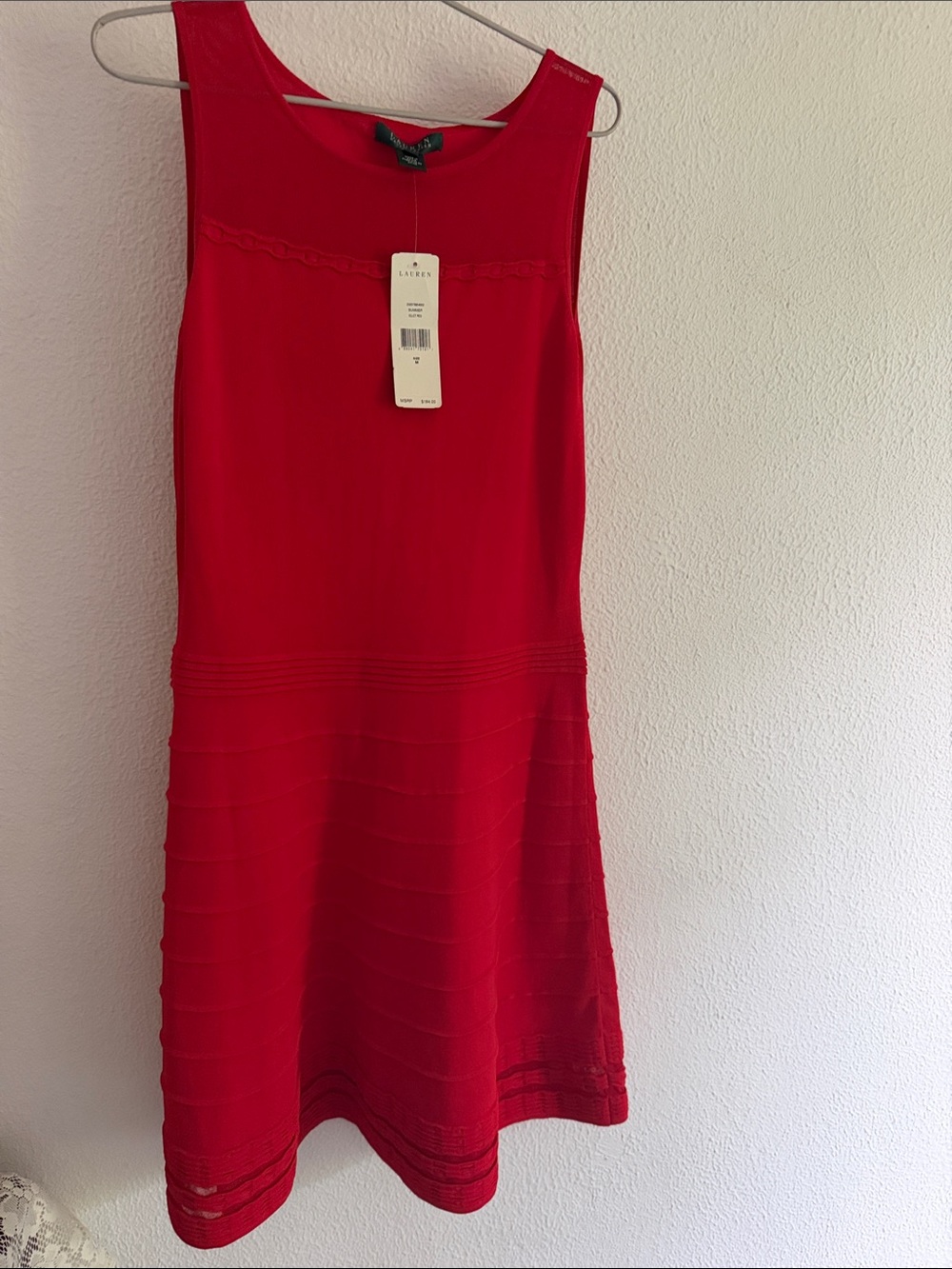 Lauren Ralph Lauren Red A-Line  Dress